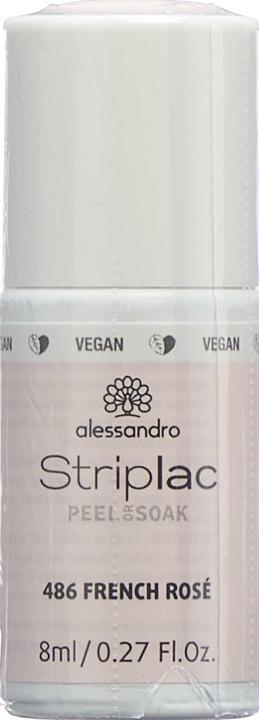 Actual product image Alessandro Striplac Peel or Soak (486 French Rose, UV gel varnish)