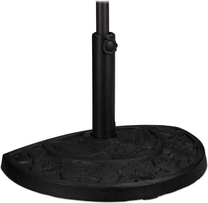 Image du produit Relaxdays Pieds de parasol demi-rond, noir