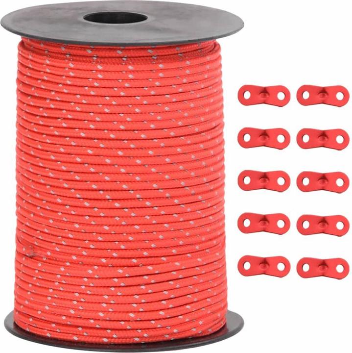 Rot mit Reflexstreifen