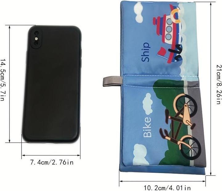 Immagine prodotto Activity Board Il primo libro di stoffa morbida per bambini, libro di stoffa, libro lavabile per bambini, libro di