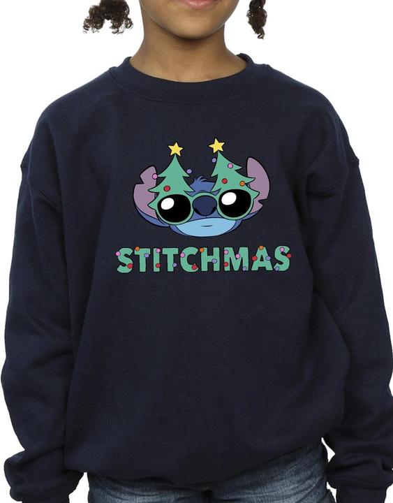 Produktbild Disney Lilo & Stitch Stitchmas Glasses Sweatshirt Mädchen (140, 146)