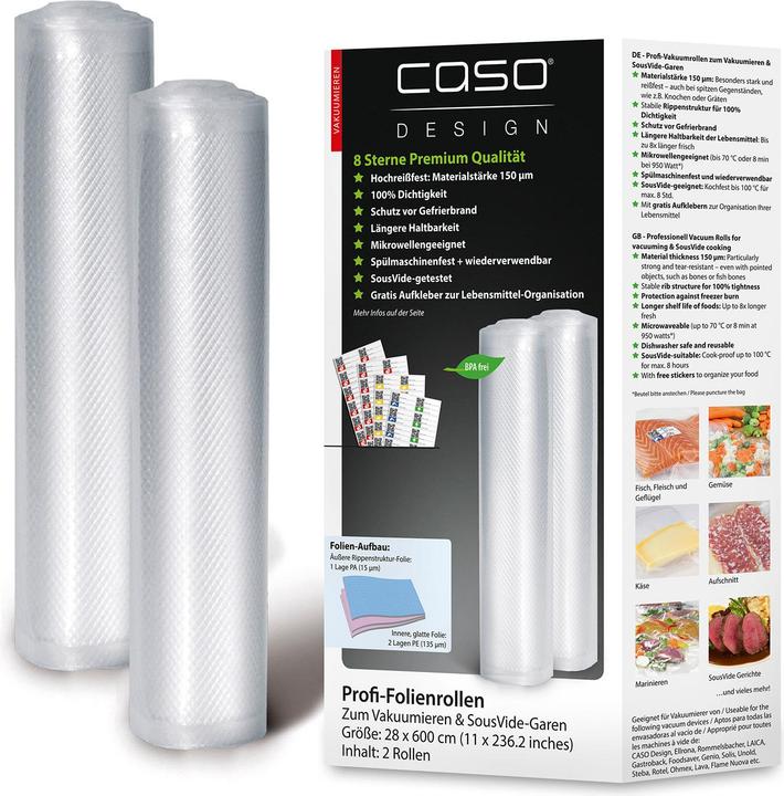 Caso Foil rolls 27.5 x 600cm (2 x)