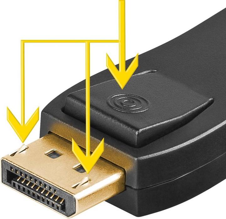 Actual product image Goobay DisplayPort to HDMI adapter 1.1 (DP, 7.60 cm)