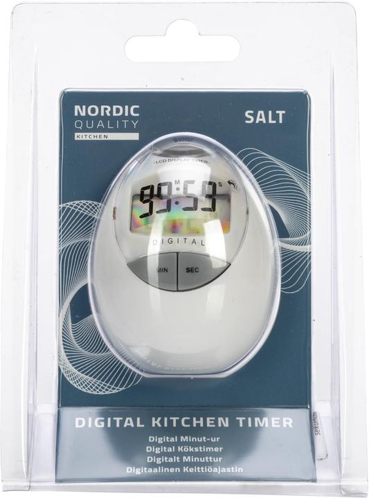 Actual product image Nordic Quality Salt Digital kitchen timer - White
