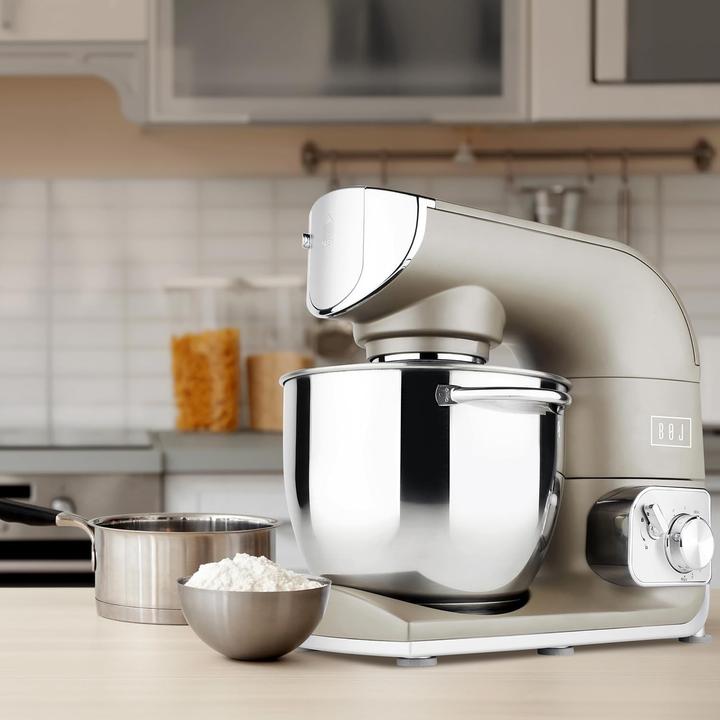 Image du produit Machine pétrisseuse avec blender, accessoires téflon et protection anti-éclaboussures (1200 W, 5.50 l)