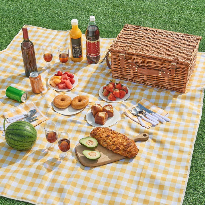 Actual product image Casa.Pro Picknickkorb Brindisi für 4 Personen Komplettset