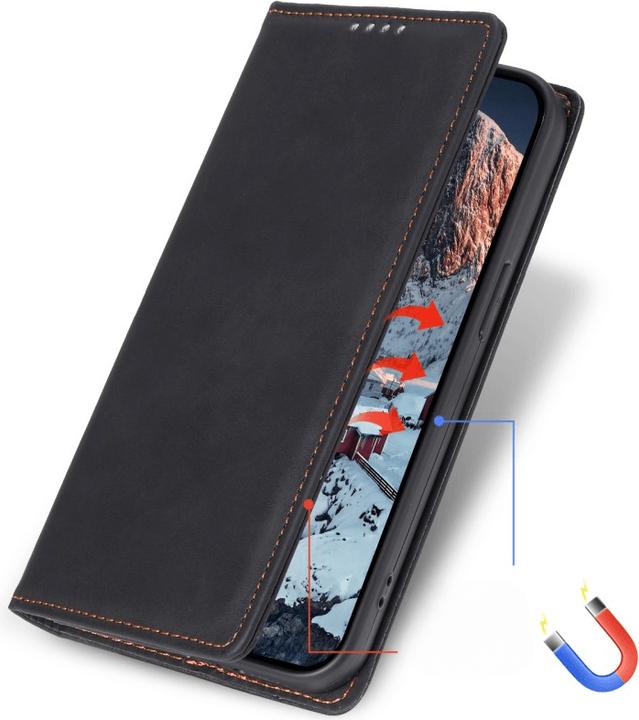 Productafbeelding Cover-Discount Galaxy S25 Edge - Flip Case mit RFID Blocker (Samsung Galaxy S25 Rand)