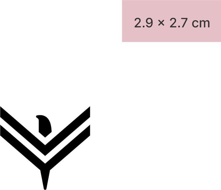 Produktbild minink Temporäres Tattoo – Adler mit Pfeile