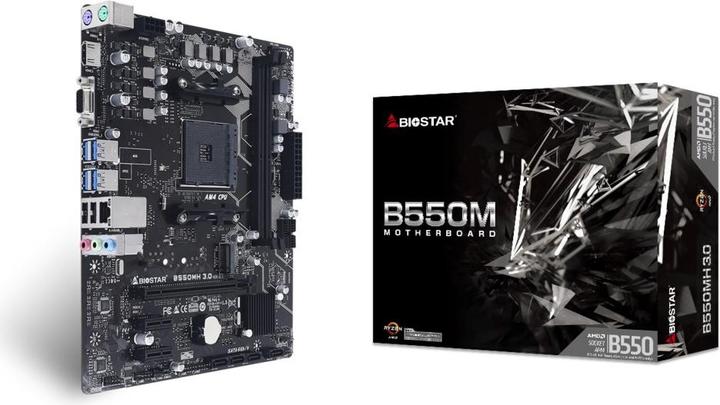 Actual product image Biostar B550MH 3.0 (AM4, AMD B550, mATX)