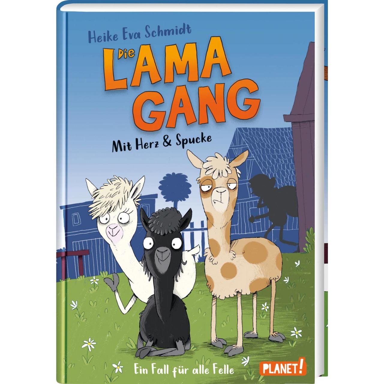 Thumbnail - Die Lama-Gang. Mit Herz & Spucke 1: Ein Fall für alle Felle, Kinderbücher von Heike Eva Schmidt, Nikolai Renger
