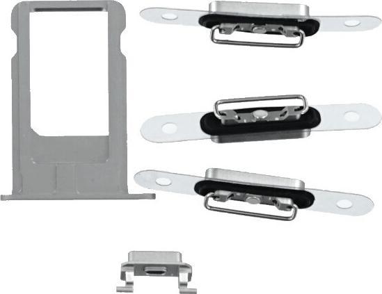 Actual product image OEM Replacement iPhone 6s back grey, without logo (iPhone 6s)