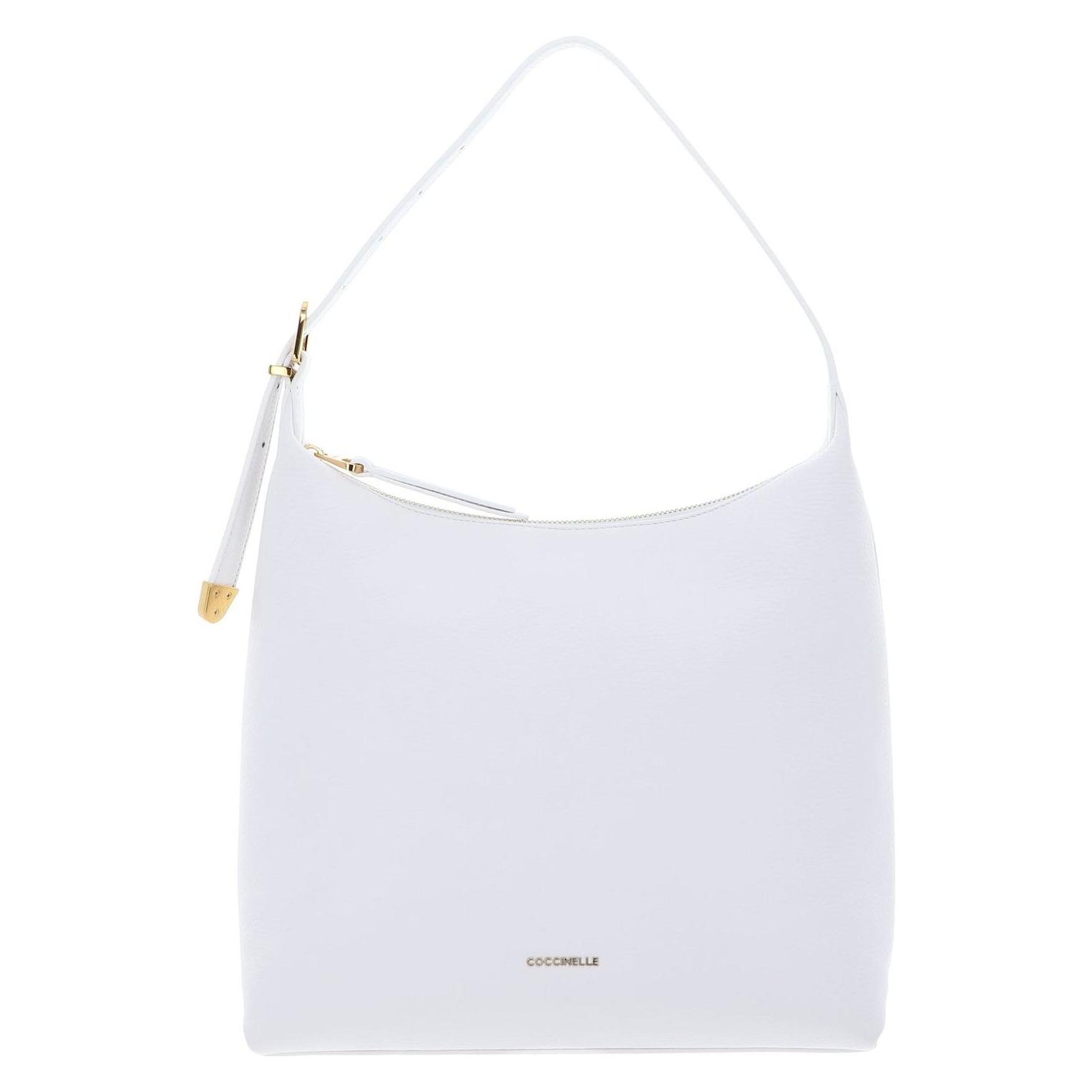 Coccinelle, Damen, Handtasche, Gleen Handbag Grained Leather, Weiss