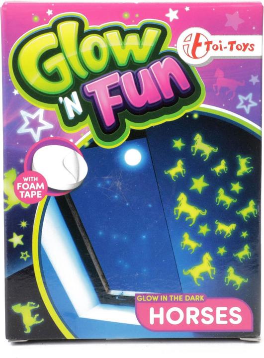 Actual product image Toi-Toys Glow n Fun Glow in the Dark Horses