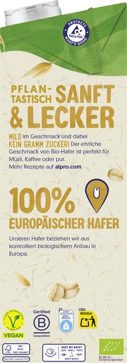 Produktbild Alpro ® Bio Haferdrink, Ohne Zucker