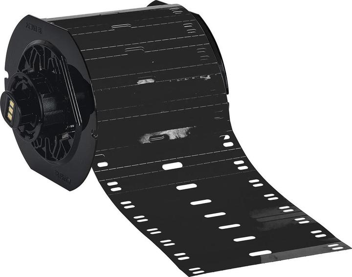 Brady B33-75x10-7598-BK, cable labels, polyester, black, matt, 75.00 x 10.00 mm, for BBP33/i330