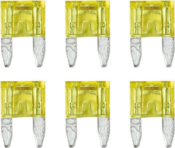 Image du produit Lampa Smart Led, kit 6 micro-fusibles à lame avec témoin LED, 12/32V - 20A