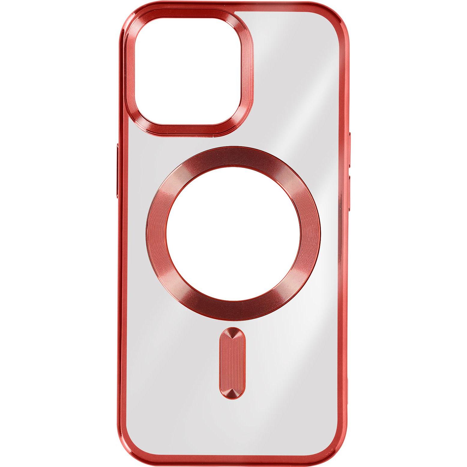 Avizar Chrom Handyhülle Series (Apple iPhone 15 Pro Max), Smartphone Hülle, Rot