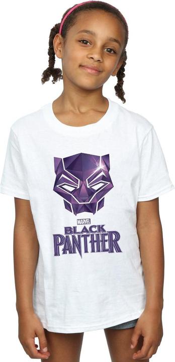 Image du produit - T-shirt BLACK PANTHER MASK LOGO - Fille (152, 158)