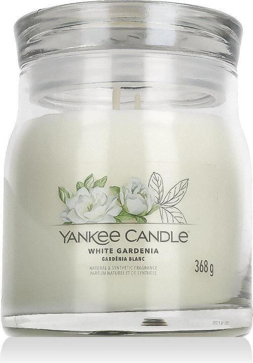 Actual product image Yankee Candle Duftkerze White Gardenia Signature Medium Jar