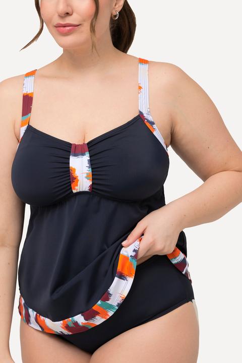 Immagine prodotto Ulla Popken Tankini con fantasia, coppe morbide e spalline regolabili (42 A)