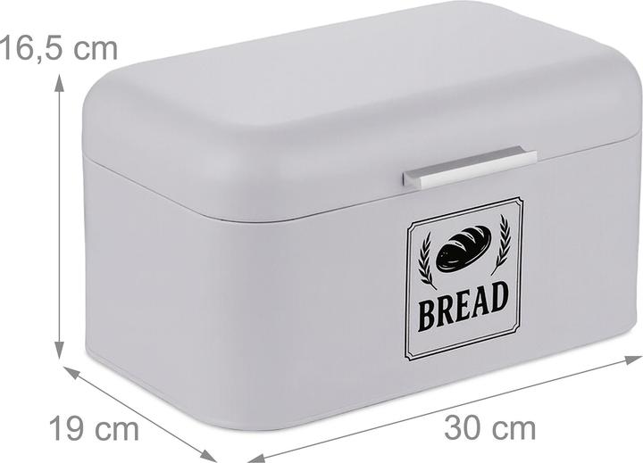 Actual product image Relaxdays Retro Brotkasten mit Deckel & Griff