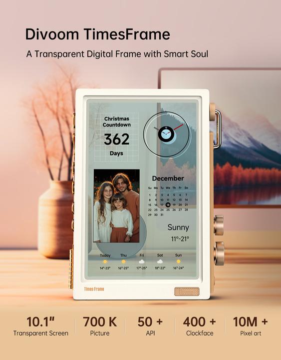 Image du produit Divoom Times Frame white (10.10", 1280 x 800 pixels)