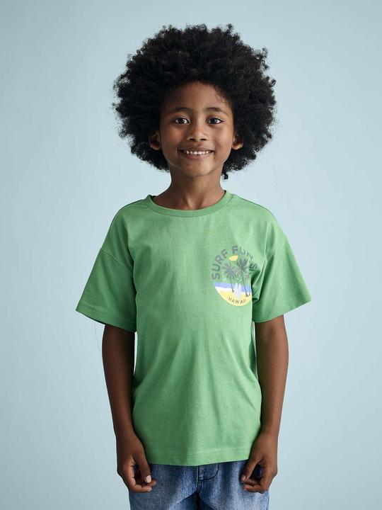 Produktbild Vertbaudet Jungen T-Shirt mit Print an der Brust und Recycling-Baumwolle (98, 104)