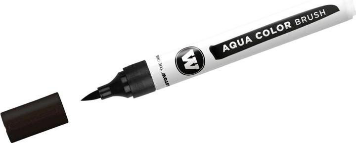 Produktbild Molotow Aquarellstift Color Brush Aqua 1-2mm tiefschwarz (1x)