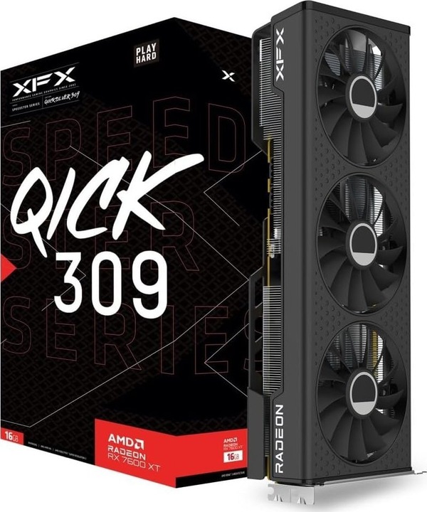 Actual product image XFX Speedster Qick 309 AMD Radeon RX 7600 XT (16 GB)