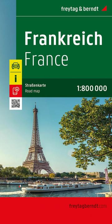 Frankreich, Strassenkarte 1:800.000, freytag & berndt