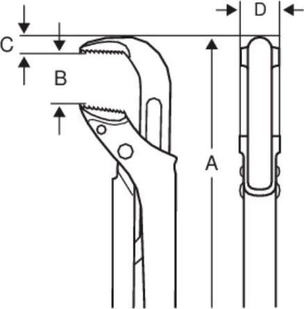 Image du produit Bahco CLÉ UNIVERSELLE 1060 - 5 (1060 mm)