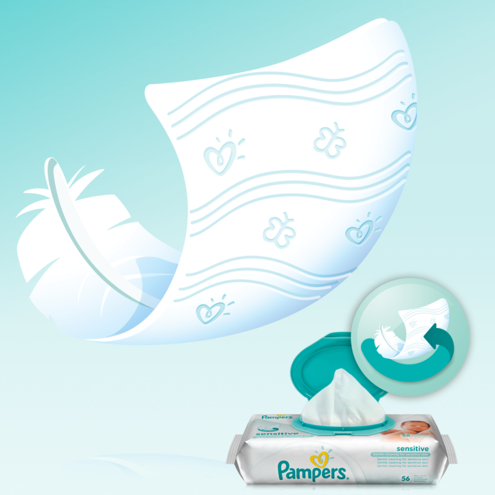 Produktbild Pampers Sensitive (168 Stück)