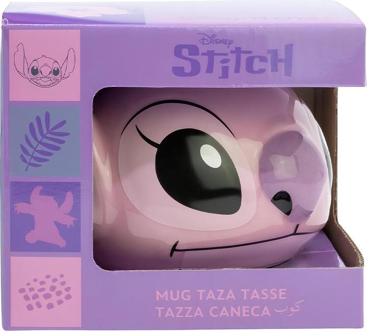 Actual product image Stor Disney Stitch - 3D Ceramic Mug in Gift Box from Angel Collection 375 ml (375 ml, 1x)