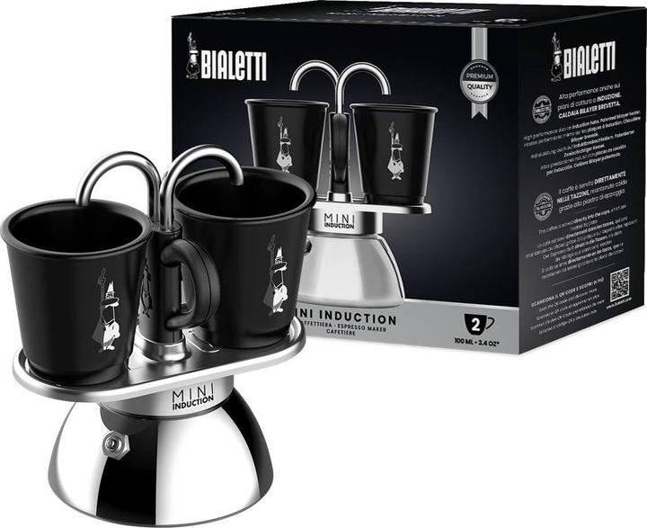 Image du produit Bialetti Mini Express induction + 2 gobelets (2 Tasses)