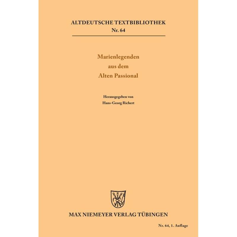 Marienlegenden aus dem Alten Passional, Fachbücher von Hans-Georg Richert