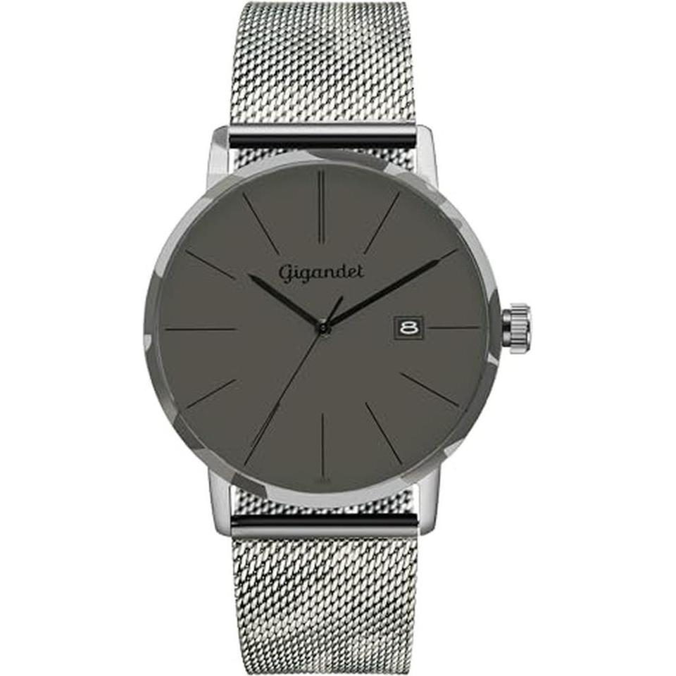 Gigandet, Orologio da polso, Elegantes analoges Herrenuhr mit Datumsanzeige und 30 m wasserdicht, Marrone, (Orologio da polso analogico)
