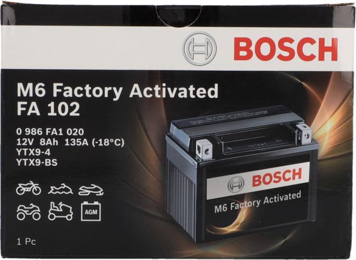 Actual product image Bosch Automotive M6 Factory Activated FA 102 (12 V, 8 Ah, 135 A)