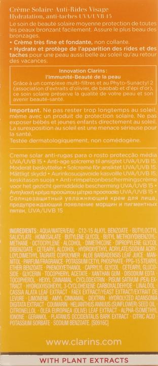 Produktbild Clarins Sun Wrinkle Control (Sonnencreme, SPF 15, 100 ml)