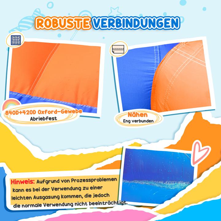 Immagine prodotto Outsunny Castello gonfiabile con piscina e scivolo