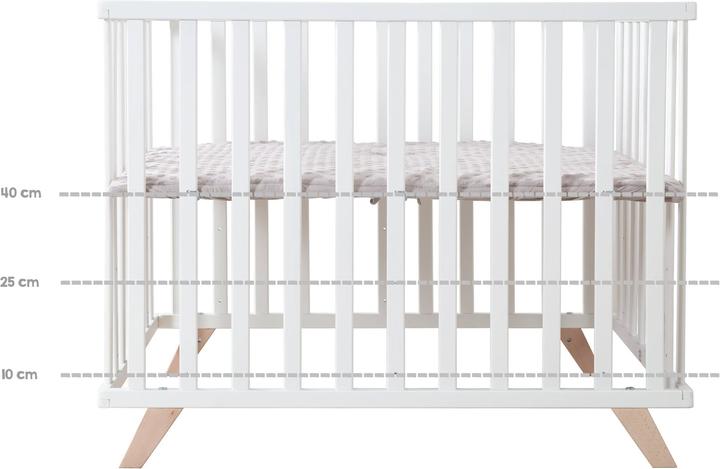 Image du produit Roba Parc 75x100 cm avec pieds en bois Lil Planet gris (72.50 cm, 98 cm)