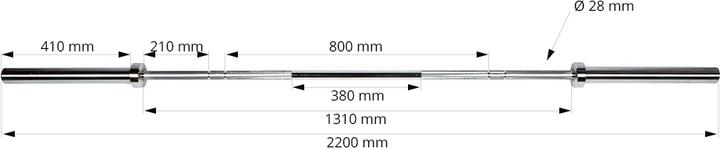 Image du produit Fitcom Barre d'haltère long Olympia
