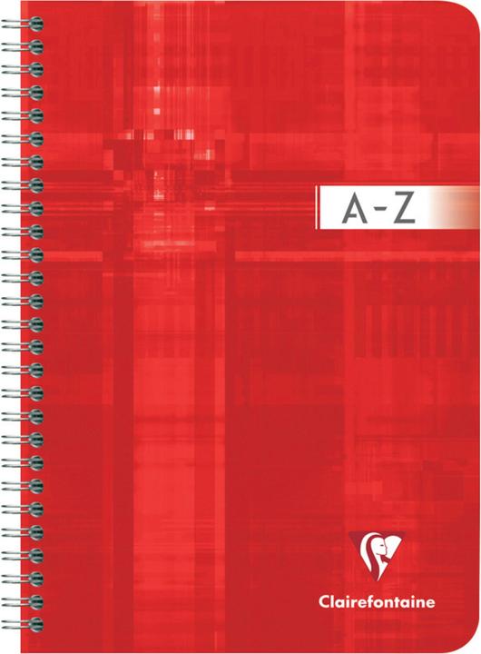 Produktbild Clairefontaine Spiralheft mit Register A -Z (A5, Kariert, Weicher Einband)