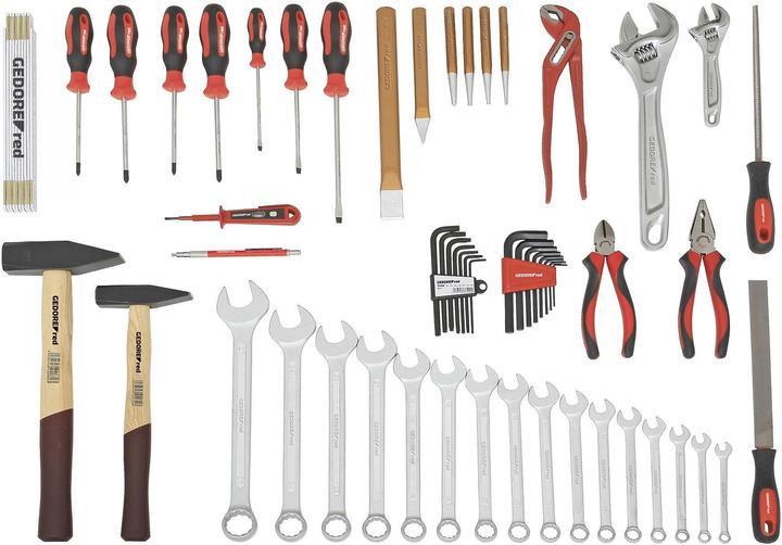 Actual product image Gedore Red red R21650059 ALLROUND tool set in tool box 59 pieces (59 pieces)