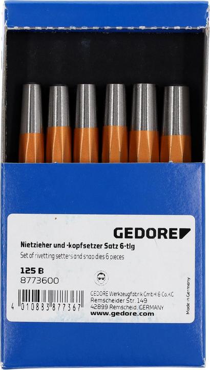 Produktbild Gedore Nietsetzer- und Drückermatrizen-Satz
