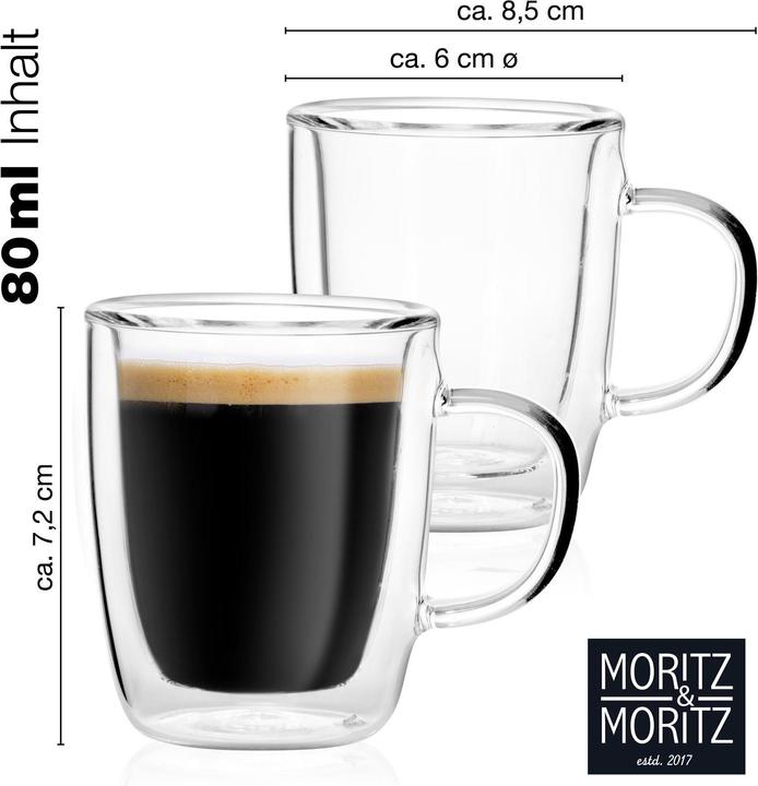 Produktbild Moritz & Moritz Glastassen Espresso (80 ml, 2x)
