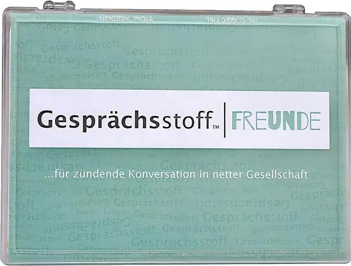 Produktbild Gesprächsstoff Freunde (Deutsch, 2 - 8 Spieler)