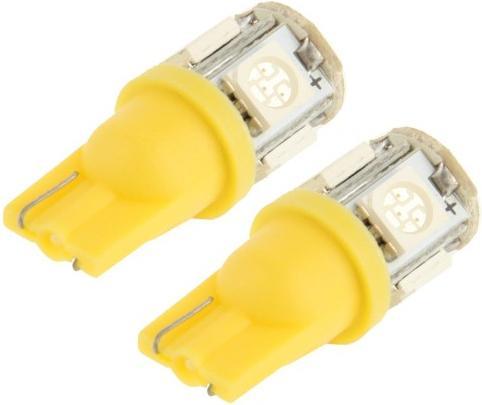 Immagine prodotto Hermex 2x T10 5 LED SMD Lampade di illuminazione per auto - Giallo XENON