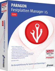 Actual product image Avanquest Paragon Festplatten Manager 15 Family (3 User)