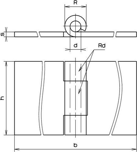 Produktbild Anschweiss-Scharnier Stahl blank
