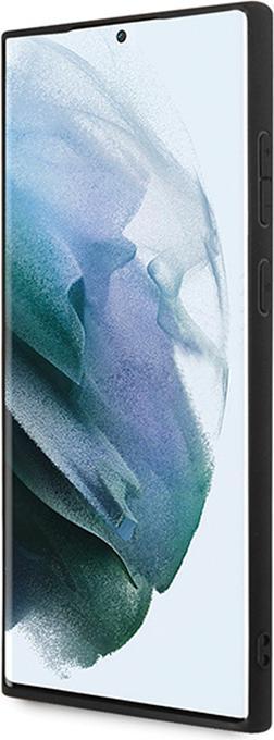 Actual product image Guess case for S24 Ultra S928 GUHMS24LG4GFRK hardcase 4G Collection Leather Metal Logo MagSafe black (Samsung Galaxy S24 Ultra)